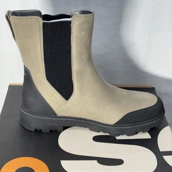 Bogs Holly Chelsea Leather Waterproof Women's Casual Boots, Taupe, Sz. 10 NEW - Picture 6 of 16